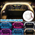 Miniatyrbild 9 av 11: Bil Hög Ljusstyrka Bagagebelysning Ambient Ljus Interiör Led Automatisk Ljus Baklucka Strip M5k6 Warm 2M 1set