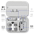 Miniatyrbild 10 av 11: För Dji Neo Drönare Förvaringsväska Handhållen Flygkamera Tillbehör Pu Portabel Set Väska Låda N9 Grey PU material For DJI Neo