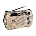 Miniatyrbild 10 av 11: Solcellsdriven Nödradio med Handvev och Vattentät Bluetooth-högtalare Black 1 set