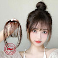 Miniatyrbild 10 av 11: Koreansk 3D Air Bangs Clip Peruk Falska Bangs Osynlig Spårlös Peruk Bit Panna Förlängningsverktyg O3X6 light brown Without sideburns