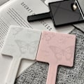 Miniatyrbild 8 av 11: Handspegel Enkel Fjäril Handhållen Spegel Sminkspegel Skönhet C9q4 pink One size