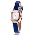 Miniatyrbild 10 av 11: Ny Modeklocka Koreansk Version Retro Quartz Klocka Tunt Band Sm Red One size