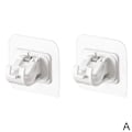 Miniatyrbild 5 av 11: Självhäftande Gardinstång Väggfästen Krokar Justerbar Handdukshållare Badrum Hemfixering P9g2 white 2pcs