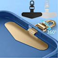 Miniatyrbild 11 av 11: 360° Roterbart Mobilskal Hängande Rep Fäst För Mobiltelefon Packning C7G7 silver 1pcs