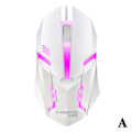 Miniatyrbild 5 av 11: Gamingmus med 7-färgs LED-bakgrundsbelysning Ergonomisk USB-gamingmus W black One-size