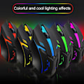 Miniatyrbild 9 av 11: Gamingmus med 7-färgs LED-bakgrundsbelysning Ergonomisk USB-gamingmus W black One-size