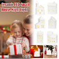 Miniatyrbild 9 av 11: Keramisk Julby Set LED Julby Hus O9H8 юг э☆ Y4A2 D9K3 RH2252 one-size