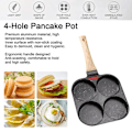 Miniatyrbild 5 av 11: 4 Håls Omelettpanna Burger Ägg Pannkakstillverkare Bakelit 2024A Stekpanna X5J6