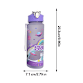 Miniatyrbild 2 av 11: Sommar Tecknad Astronaut Frostat Vattenflaska Studsande Lock Sugrörskopp, 800ml I5 purple 800ml