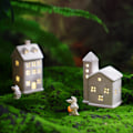 Miniatyrbild 7 av 11: Keramisk Julby Set LED Julby Hus O9H8 юг э☆ Y4A2 D9K3 RH2282 one-size