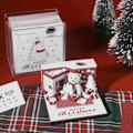 Miniatyrbild 5 av 11: 3D kalender papper carving anteckningar Jul Björn Anteckningsblock` T7J1 V6X2