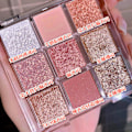 Miniatyrbild 6 av 11: 9 PalaceGrid Ins-Style Ögonskuggspalett Glitter Pärla Prisvärd Matt A9O9 02 Brown Orange Plate 10g