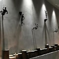 Miniatyrbild 3 av 11: Kreativ Klättrande Man Resin Järntråd Vägg Hängande Figurer Scul Ny Y9 blackE 7*18cm