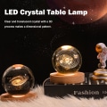Miniatyrbild 3 av 11: Kristall Bordslampa USB 3D Moon Galaxy Globe Night Light Kids Xma galaxy One-size
