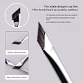 Miniatyrbild 2 av 11: Liten Platt Diagonal Eyelinerborste Ultratunn Sminkborste Verktyg Smink M9V6 eyebrow brush, 1pcs