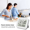 Miniatyrbild 4 av 11: Digital Duschklocka med Alarm Termometer Hygrometer Klocka Vägg N1Y1 White 1pcs
