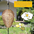 Miniatyrbild 5 av 11: 1 st Getingbo, Lockbete Hängande Falskt Getingbo Lockbete Effektivt Utomhus J2S8 Yellow cloth