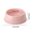 Miniatyrbild 10 av 11: Skål för husdjur, hund och katt, resefotspår, matningsfoder, vatten, plast pink one-size