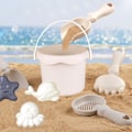 Miniatyrbild 11 av 11: 8 st/set Barnens Strandleksaker För Grävning Sand Lek Vatten Utomhus Strandaktiviteter A4M6 colours 1set