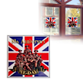 Miniatyrbild 2 av 11: 1-10x VE Day Fönsterdekaler 80-årsjubileum Militär squ C 3pcs