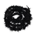 Miniatyrbild 1 av 11: Kalkonfjäderremsa Fluffig Boa 2M Dam Party Bröllopsdekor DIY Hantverk. black one-size