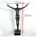 Miniatyrbild 11 av 11: Kreativ Klättrande Man Resin Järntråd Vägg Hängande Figurer Scul Ny Y9 blackE 7*18cm