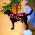 Miniatyrbild 10 av 11: ZXCVWWE Retrieverpresenter - Labrador Juldekoration, Labrador O black One-size