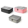 Miniatyrbild 6 av 11: Rosa (B) $ Förvaringsväska för nagellack Stor kapacitet, Högt värde för tvättväska för ansikte, Väska, J8E7 gray 1pcs