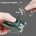 Miniatyrbild 7 av 11: Kreativ Mech Fidget Spinner Simulerad Tank Deformation Robot Vuxen Fidget. Golden 1pcs