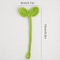Miniatyrbild 2 av 11: Kreativ Stickad Virkad Löv Grodd Datakabel Rem Handgjord H UK Lager leaf one-size