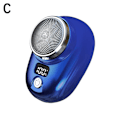 Miniatyrbild 8 av 11: Bärbar Elektrisk Rakapparat Mini-Rakning för Män USB-Uppladdningsbar Rakapparat Rese-FIN Gradient Blue One-size