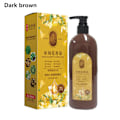 Miniatyrbild 1 av 11: Gul engångsförpackning hårfärg med naturligt växtextrakt H3Z8 dark brown 300ml