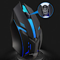 Miniatyrbild 7 av 11: Gamingmus med 7-färgs LED-bakgrundsbelysning Ergonomisk USB-gamingmus W black One-size