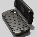 Miniatyrbild 2 av 11: Standgrip Frontskyddspaket för Nintendo Switch 2 Skyddsfodral Ställbart Fodral Mjukt Skal T9w7 Black suit 1set