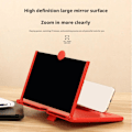 Miniatyrbild 7 av 11: Mobiltelefon Skärmförstorare Utdragbar Hd Video Mobil Skrivbord Lazy Telefonstativ Förstoringsglas 10\" E5s7 Red 1 PCS
