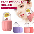 Miniatyrbild 7 av 11: Is Ansiktsroller Silikon Hud Massager Vård Kub Form Boll n,1 Bricka O2X7 purple one-size