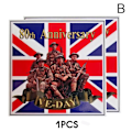 Miniatyrbild 1 av 11: 1-10x VE Day Fönsterdekaler 80-årsjubileum Militär squ B 2pcs