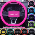 Miniatyrbild 3 av 11: Coolt halkfritt silikonrattskydd, ratt rose red onr-size