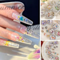 Miniatyrbild 9 av 11: Nagelstickers Dekorativa Stickers Torkade Blommor Paljetter Nagelblommatillbehör Sommarset Och B7k3 LP-349 1pcs