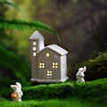 Miniatyrbild 5 av 11: Keramisk Julby Set LED Julby Hus O9H8 юг э☆ Y4A2 D9K3 RH2282 one-size
