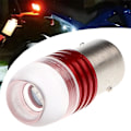 Miniatyrbild 5 av 11: 1/1156 Ba15s 1157 Bay15d Röd Stroboskoplampa 5730 12v Bakljus Blinkande Glödlampa Bromssignal Blinkers B9 1LED Red One size