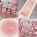 Miniatyrbild 10 av 11: 9 PalaceGrid Ins-Style Ögonskuggspalett Glitter Pärla Prisvärd Matt A9O9 01 # Coral Pink 10g