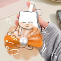 Miniatyrbild 9 av 11: Nyhet & Kreativ Drag Lek Ägg Katt Tryck-vev Fläkt Hand Avlastare Akryl Roterbar Rolig Y1n0 Panda  B