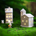 Miniatyrbild 6 av 11: Keramisk Julby Set LED Julby Hus O9H8 юг э☆ Y4A2 D9K3 RH2282 one-size