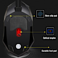Miniatyrbild 8 av 11: Gamingmus med 7-färgs LED-bakgrundsbelysning Ergonomisk USB-gamingmus W black One-size