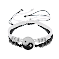 Miniatyrbild 7 av 11: Tai Chi Flätat Armband Par Snöre Handvävt Handrep O7b3 sliver white onesize