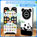 Miniatyrbild 7 av 11: Simuleringsmobiltelefon för förskoleundervisning, uppladdningsbar M panda 1pcs