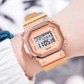 Miniatyrbild 6 av 11: LED Sport vattentät multifunktionell elektronisk watch Transpare Black One size