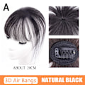 Miniatyrbild 6 av 11: Falsk lugg, fashionabla 3D-luftluggar, hårpatch, peruklugg, het I3 O5K1 K8J9 Light brown One-size