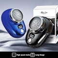Miniatyrbild 3 av 11: Bärbar Elektrisk Rakapparat Mini-Rakning för Män USB-Uppladdningsbar Rakapparat Rese-FIN Gradient Blue One-size